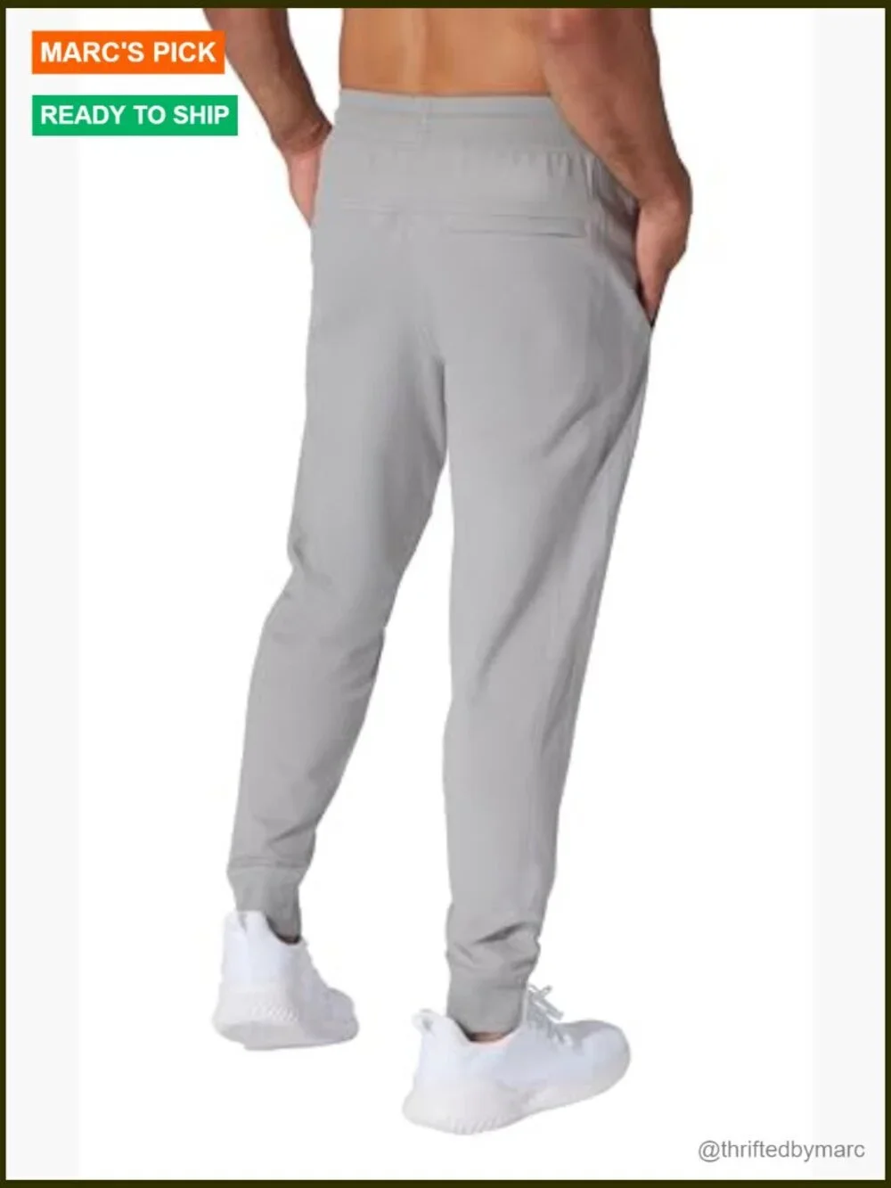 Men's Tactical Side Pocket Jogger Pants - Cargo Joggers with Zipper Pockets